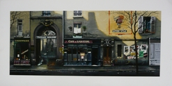 Thomas Pradzynski, Passages, Cafe et Liqeurs, Paris,  Street Scenes, Designer Art, Decor Art, Restauranteur Art, Corporate Art, Large Format Art